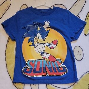 Blue Sonic Kids Graphic Tee